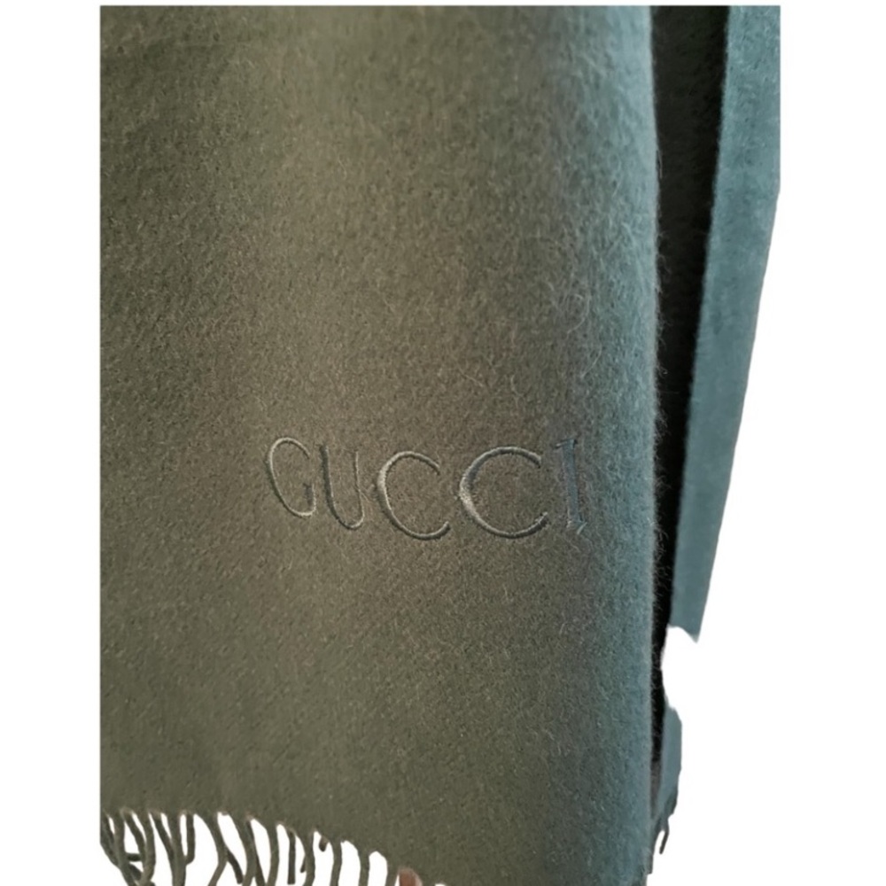 GUCCI 100% Cashmere shawl wrap scarf New! - Picture 7 of 14